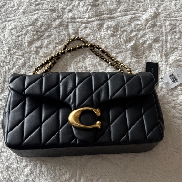 Coach Handbags - Coach Tabby 33 in Black and Gold